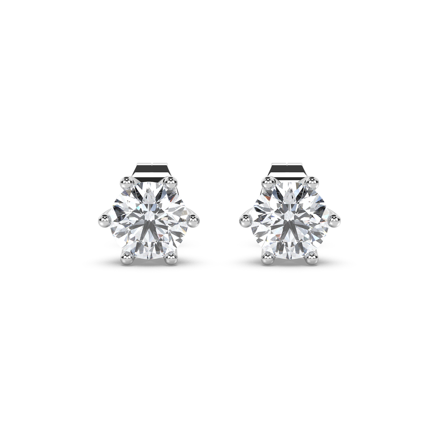 Solitaire Earring Brilliance Round