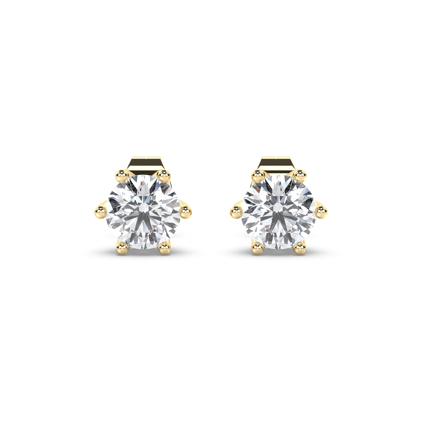 Solitaire Earring Brilliance Round