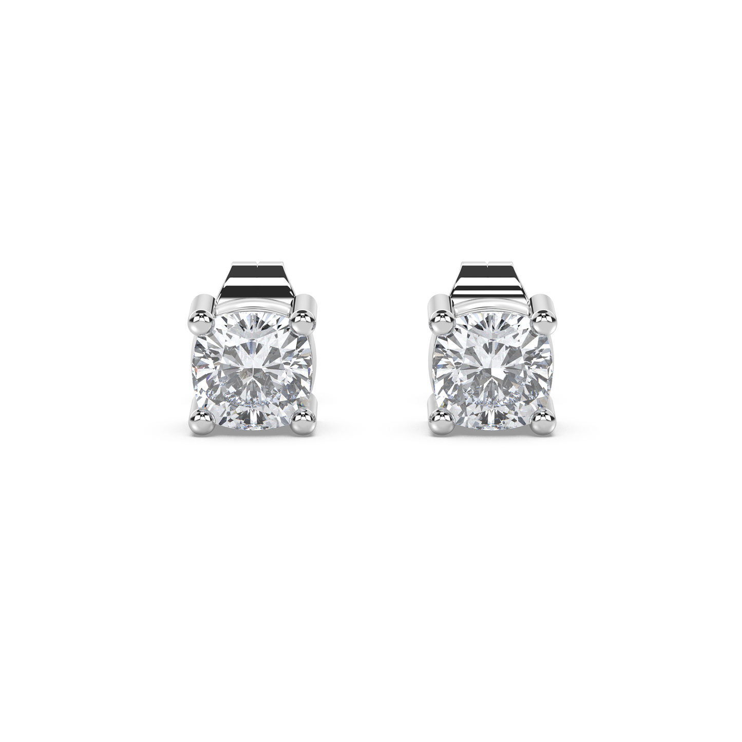 Enstensörhänge med cushionslipade diamanter i platina 950