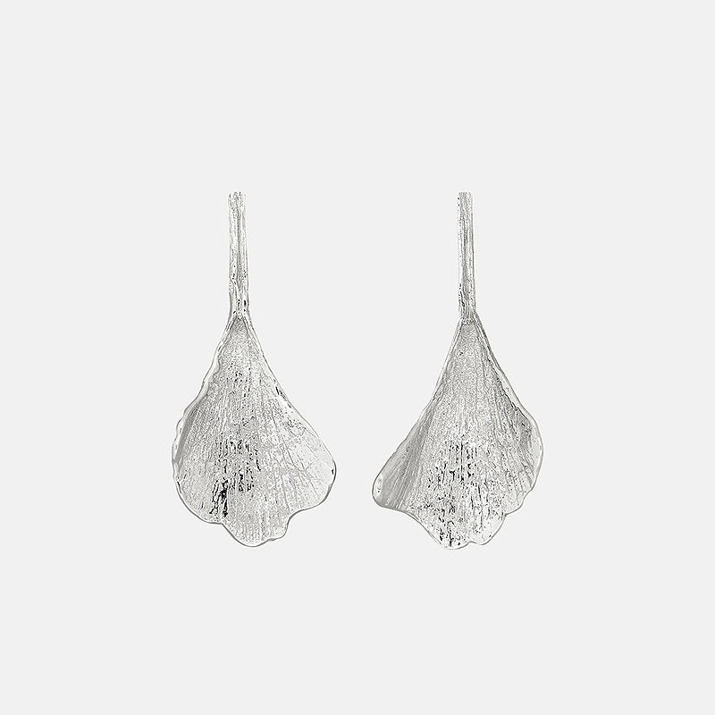 Ginkgo Earring Silver