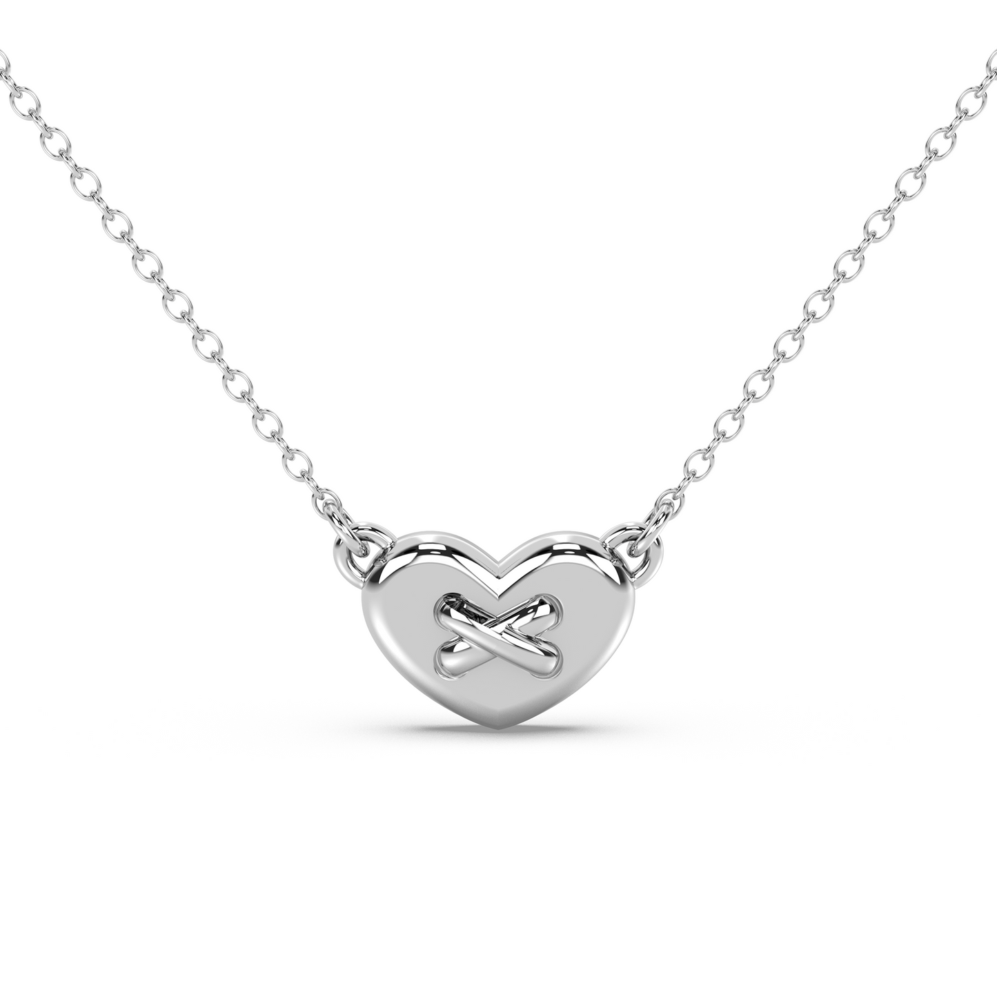 Amour Button - 18K Necklace