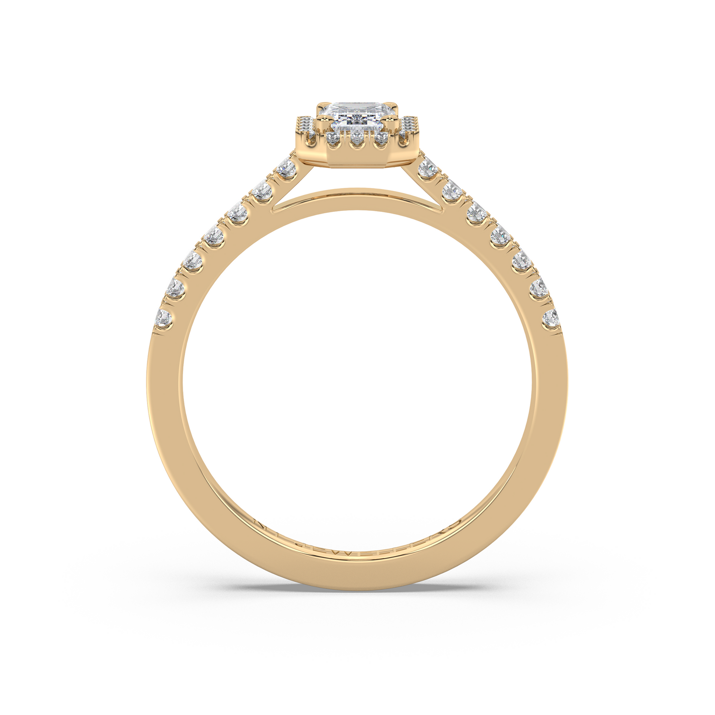 Halo Ring Emerald Luxe - NT JEWELLERS