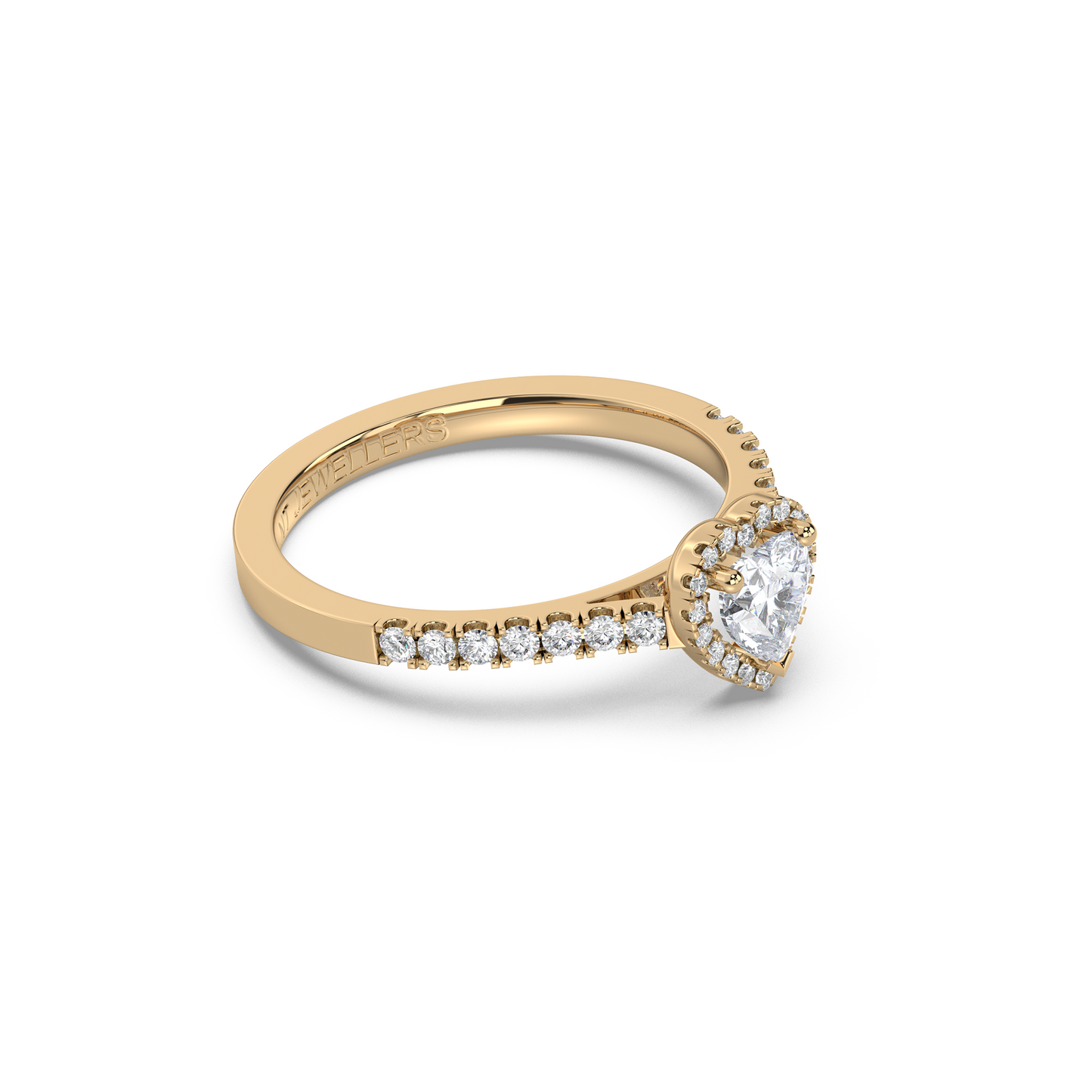 Halo Ring Heart Luxe - NT JEWELLERS