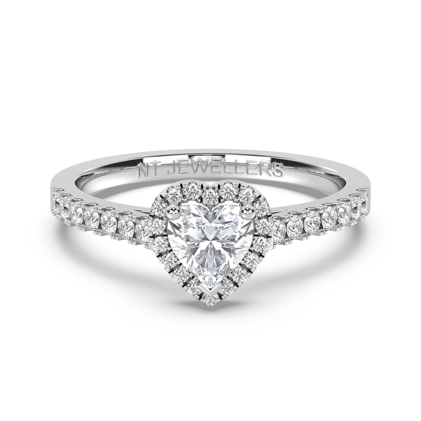 Halo Ring Heart Luxe - NT JEWELLERS