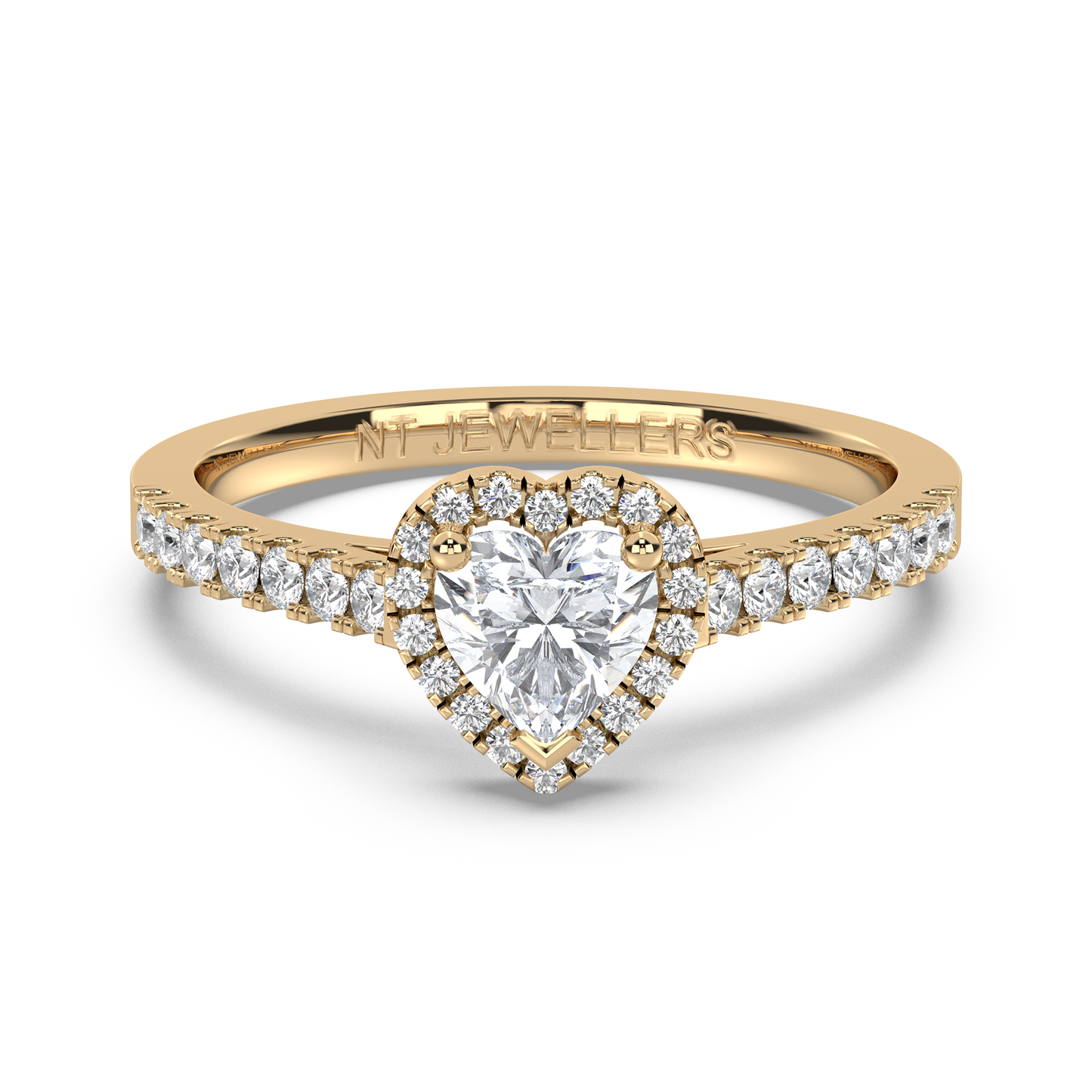 Halo Ring Heart Luxe - NT JEWELLERS