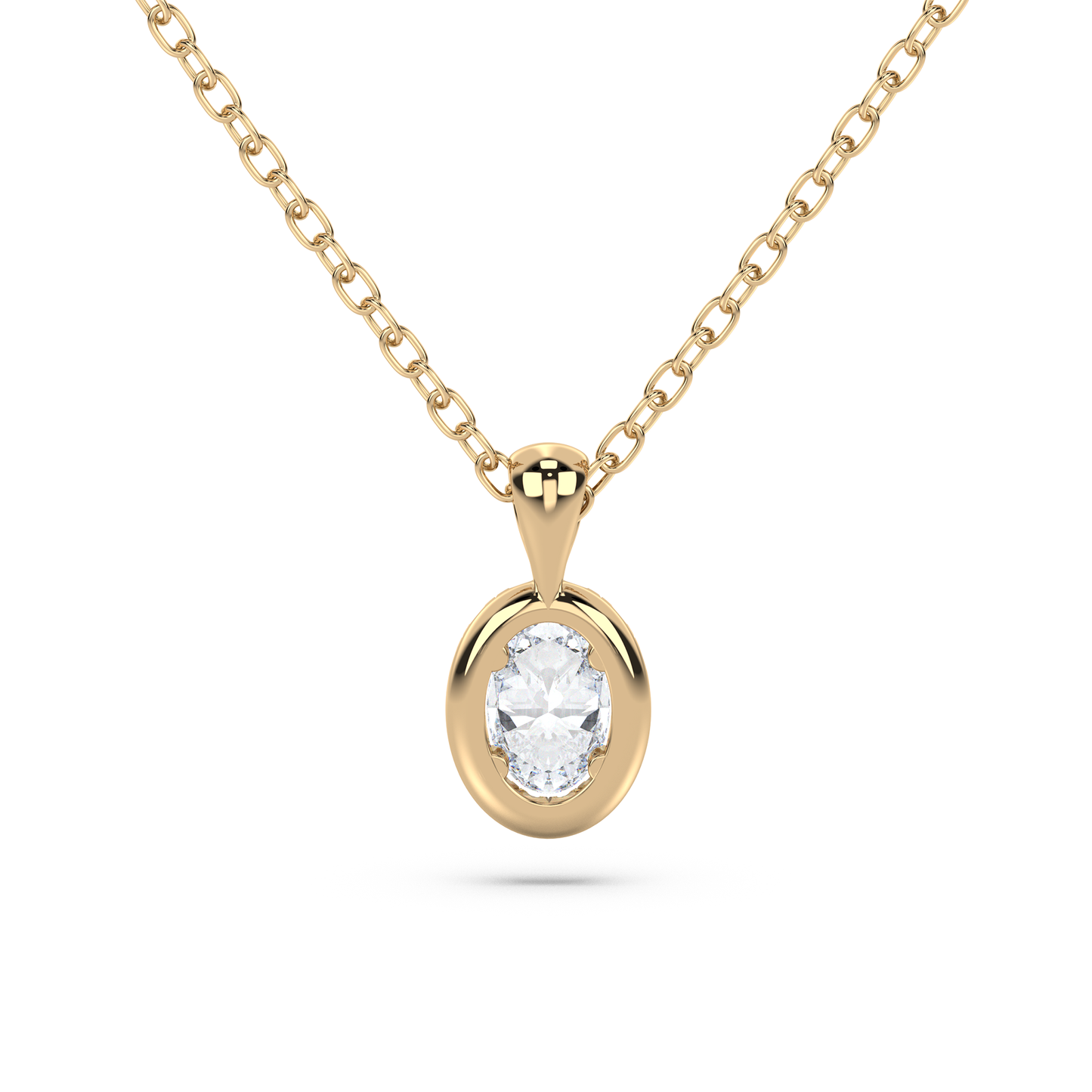 Halo Oval Pendant - NT JEWELLERS