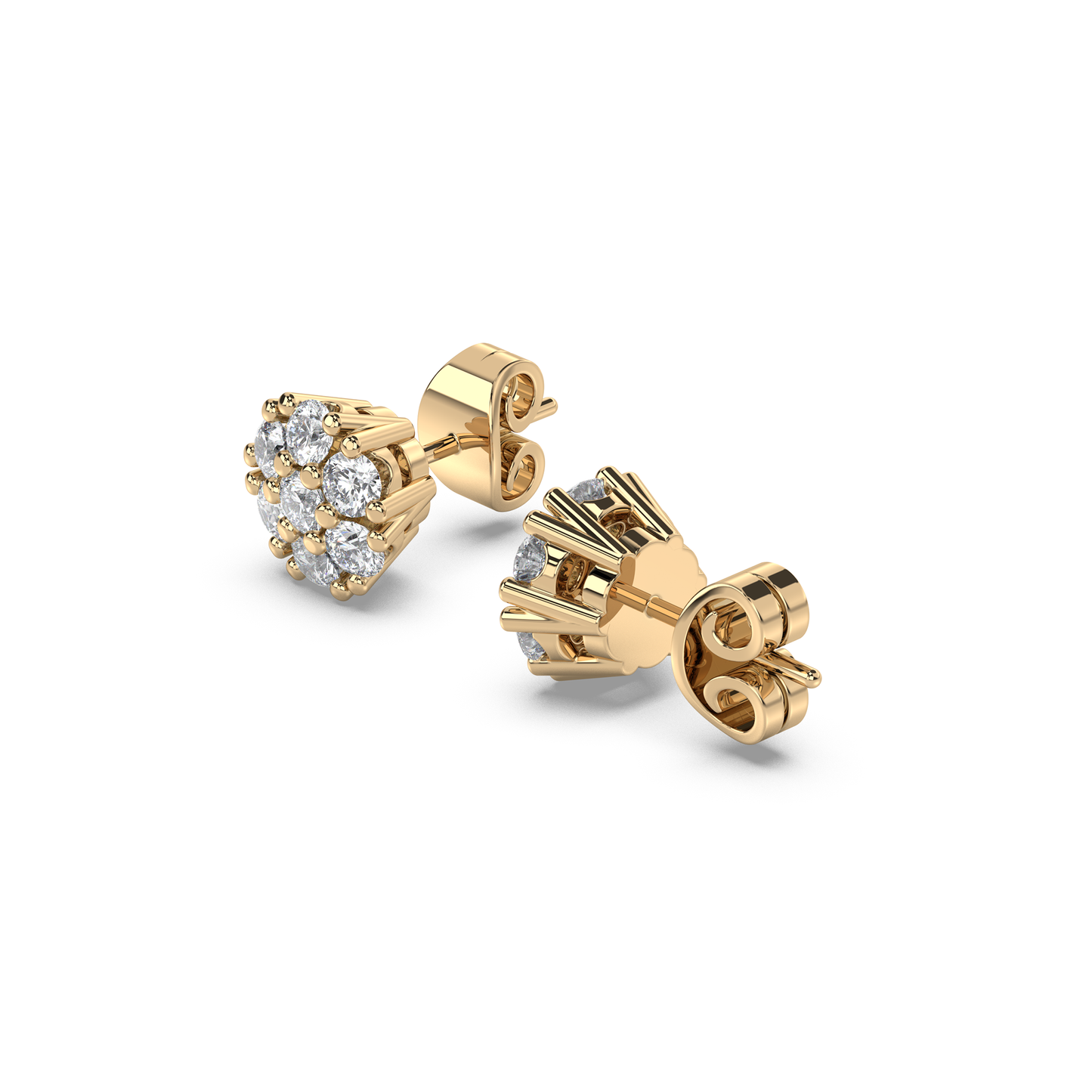 Honeycomb Earring Large 7mm - NT JEWELLERS