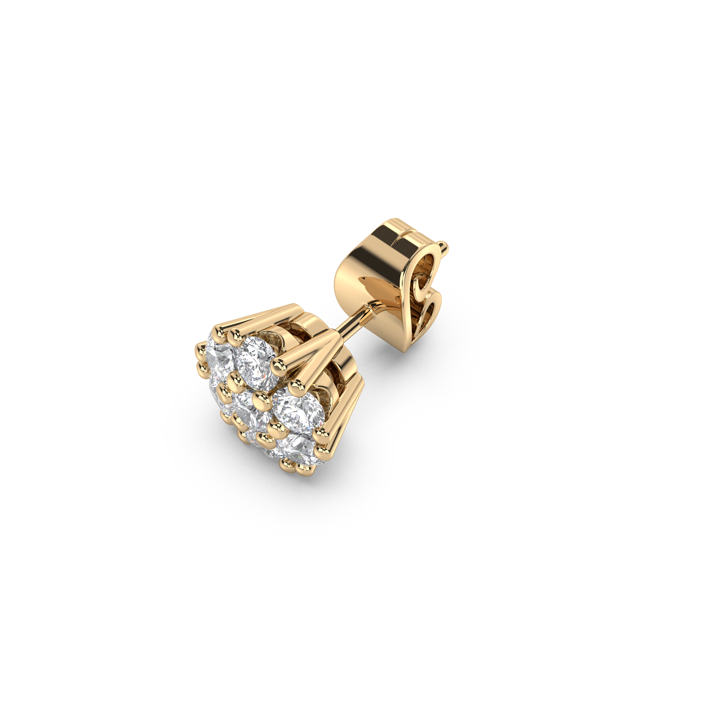 Honeycomb Earring Large 7mm - NT JEWELLERS