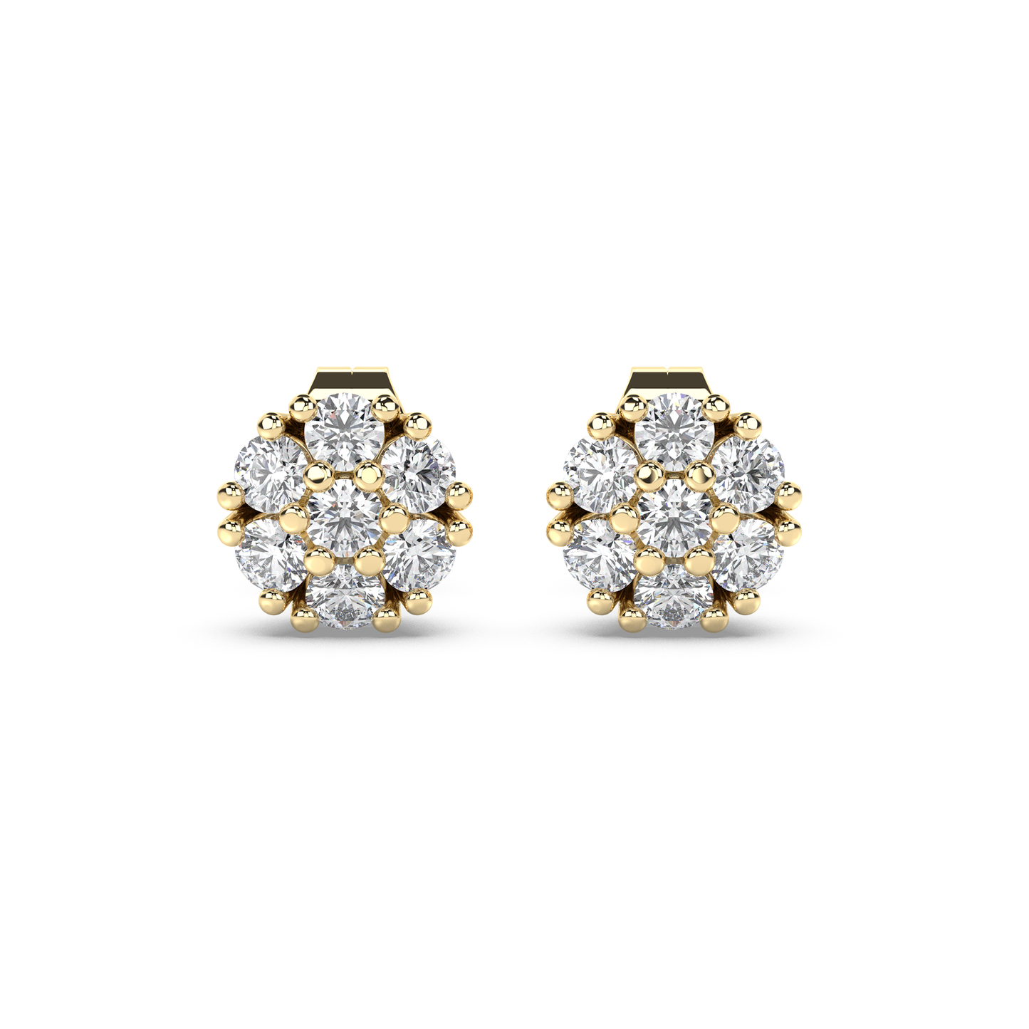 Honeycomb Earring Large 7mm - NT JEWELLERS