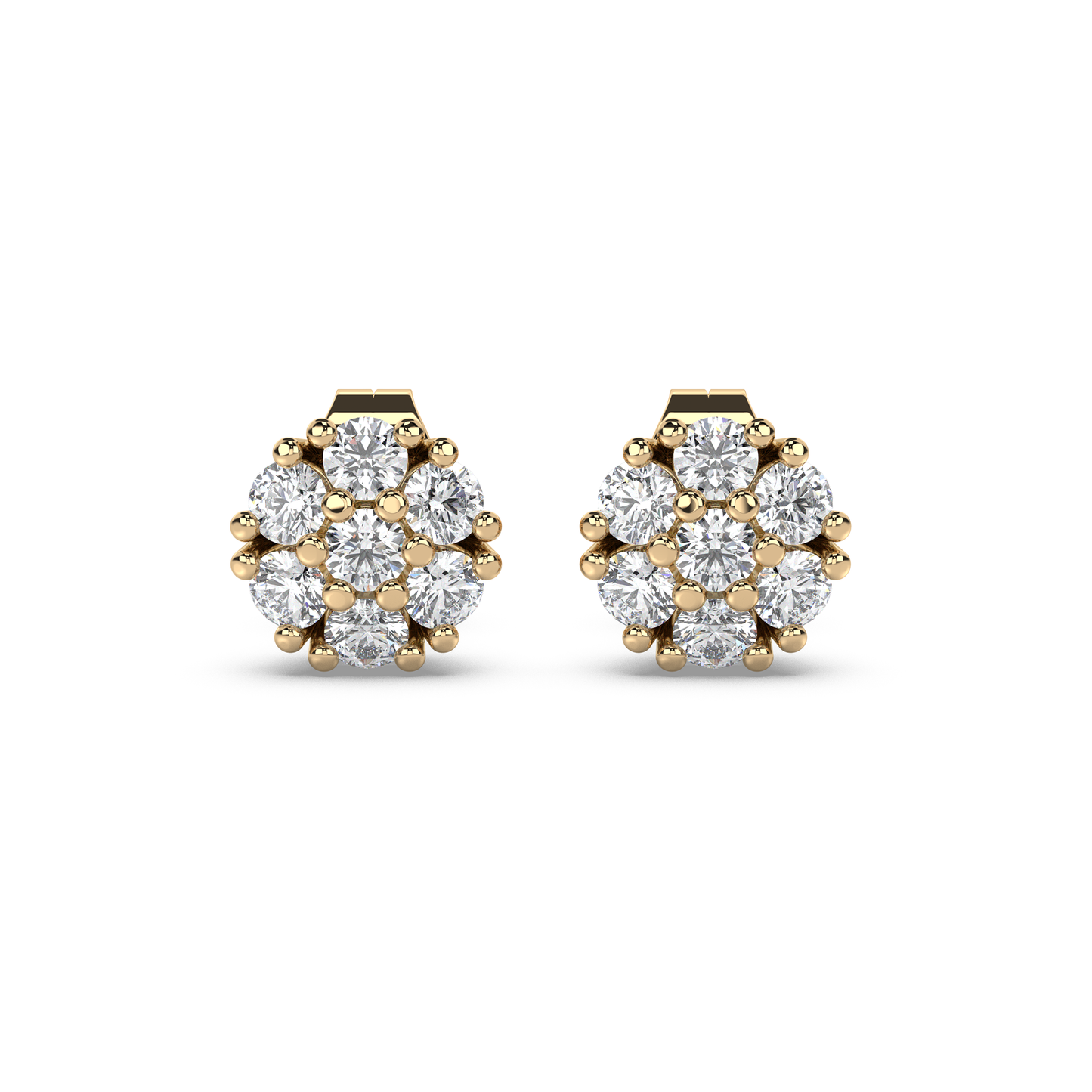 Honeycomb Earring Large 7mm - NT JEWELLERS