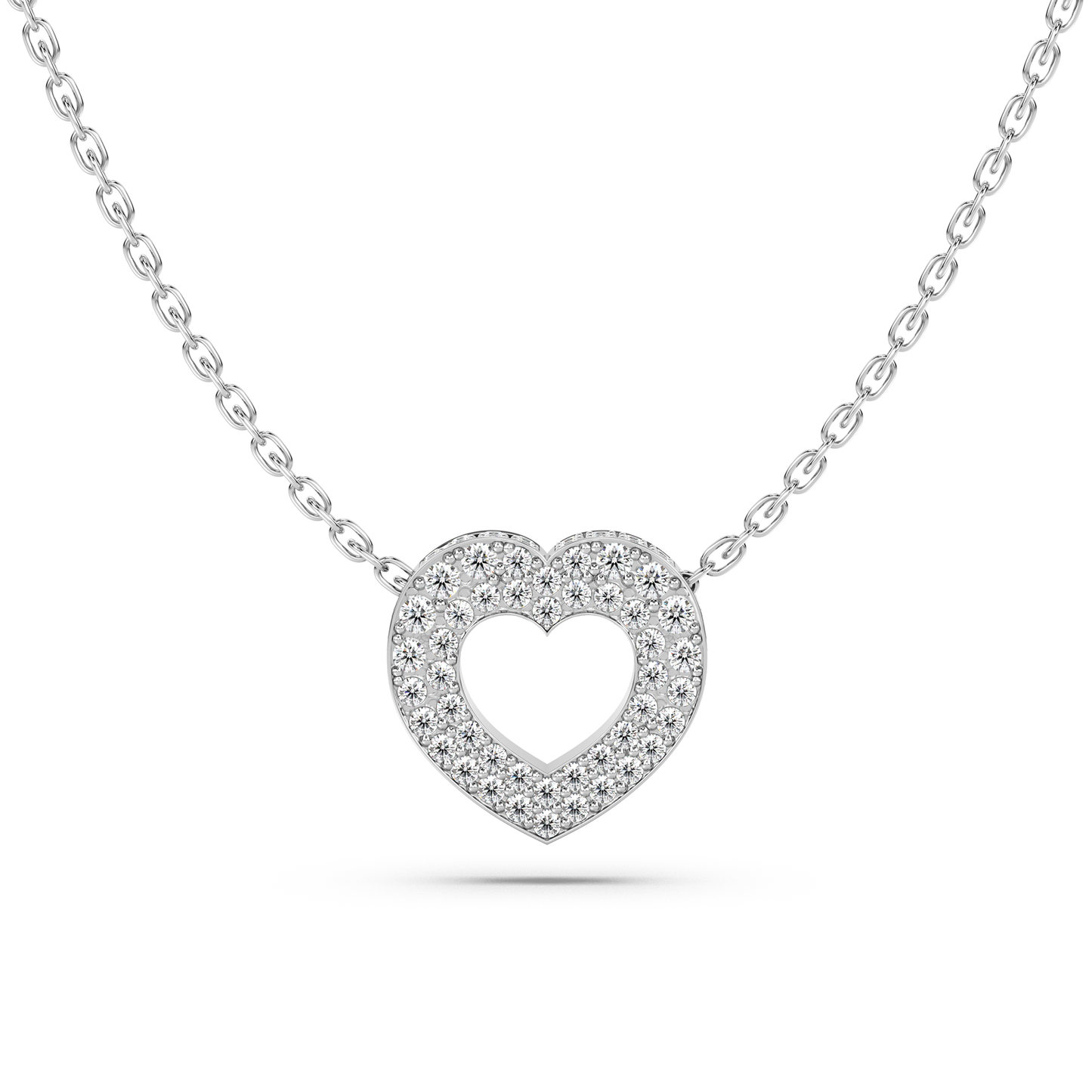 Pavé Heart Necklace - NT JEWELLERS