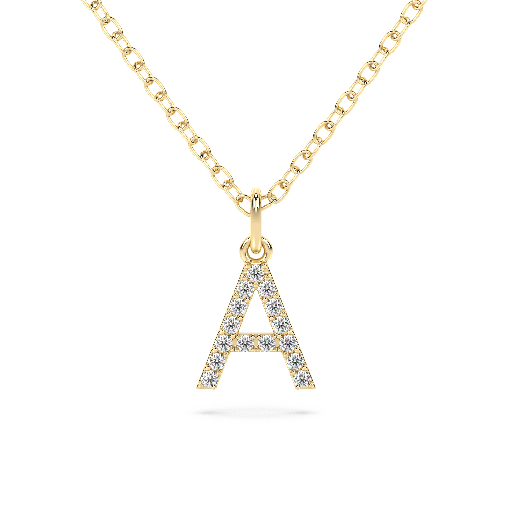 Diamond Letter Pendant 18K - NT JEWELLERS