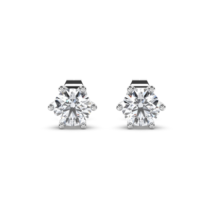 Solitaire Earring Brilliance Round