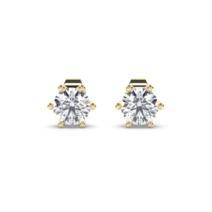 Solitaire Earring Brilliance Round