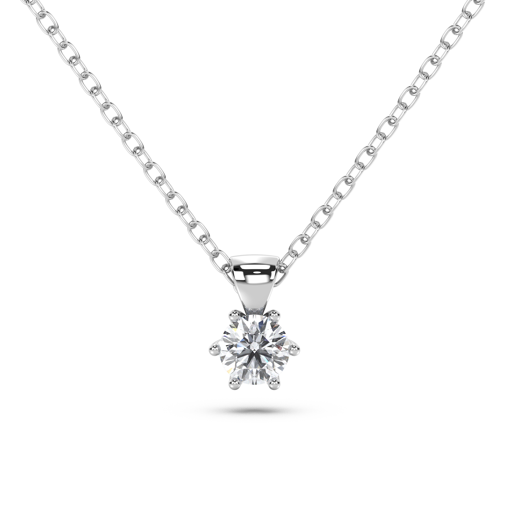 Solitaire Pendant Brilliance Round - NT JEWELLERS
