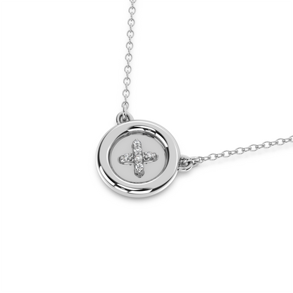 Memoir Buttons - 18K Diamond Necklace