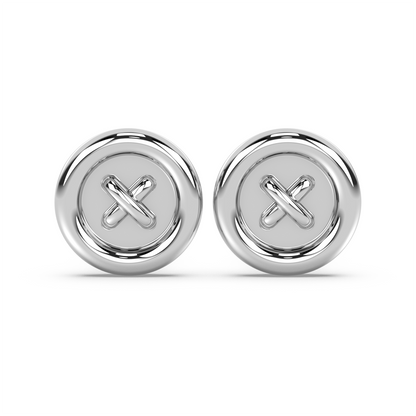 CLASSIC BUTTON EARRING STUD