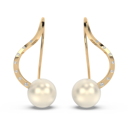 Sway Drop Earrings South Sea 18K