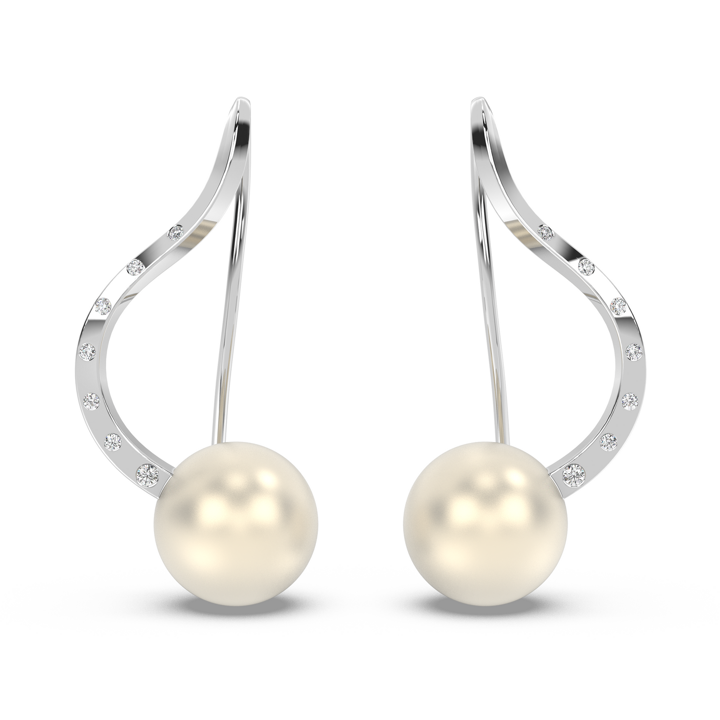 Sway Drop Earrings South Sea 18K