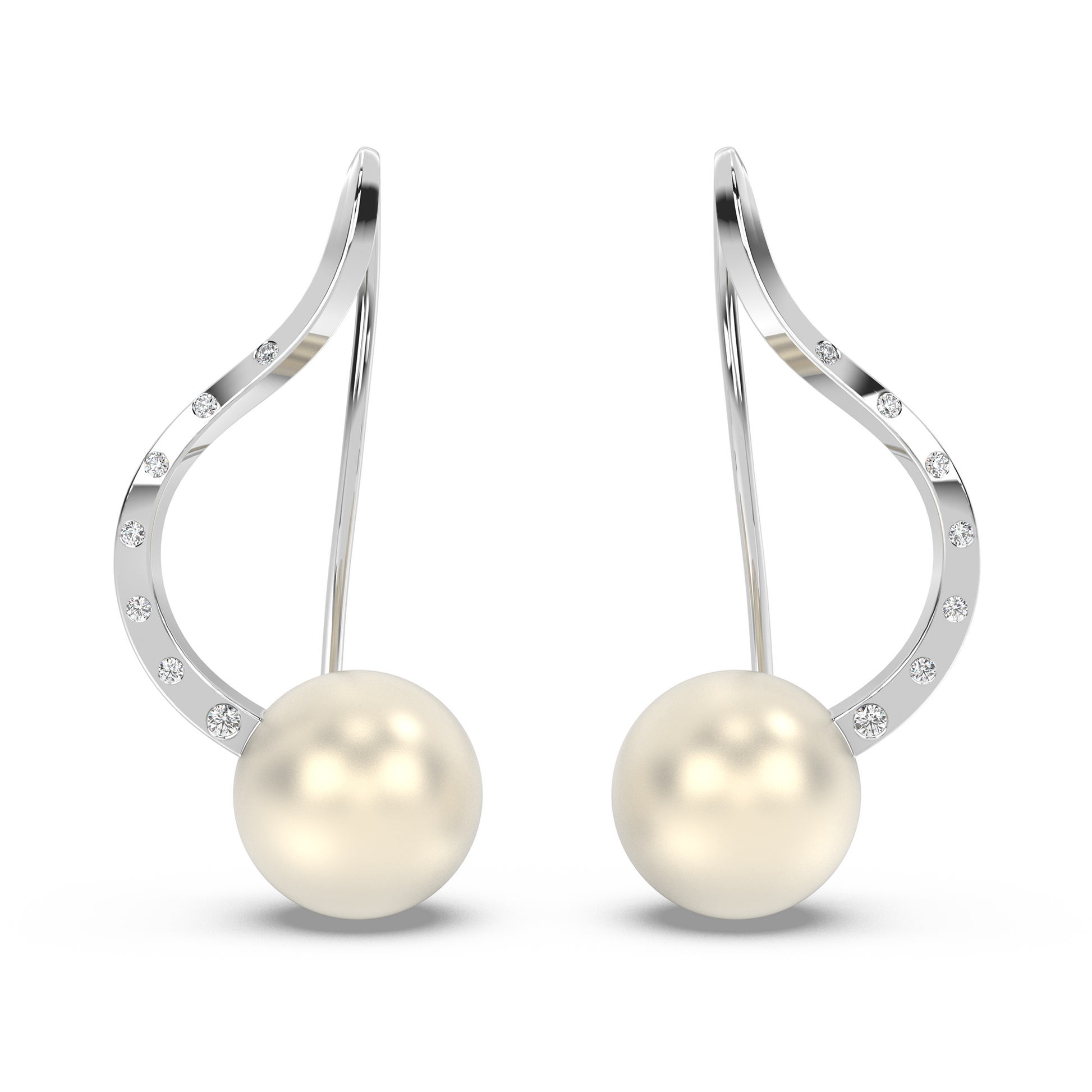 Sway Drop Earrings South Sea 18K - NT JEWELLERS