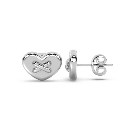 Amour Buttons - 18K Earring Studs
