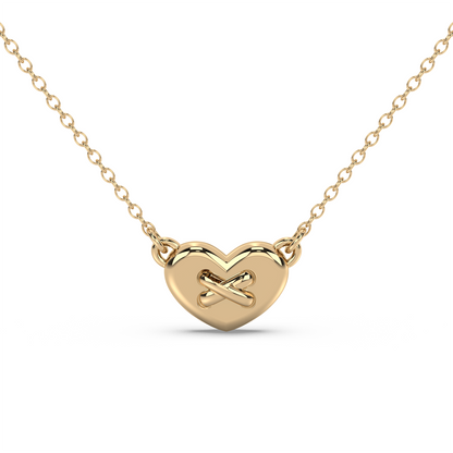 Amour Button - 18K Necklace