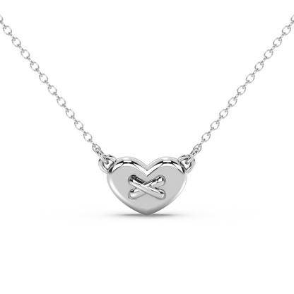 Amour Button - 18K Necklace