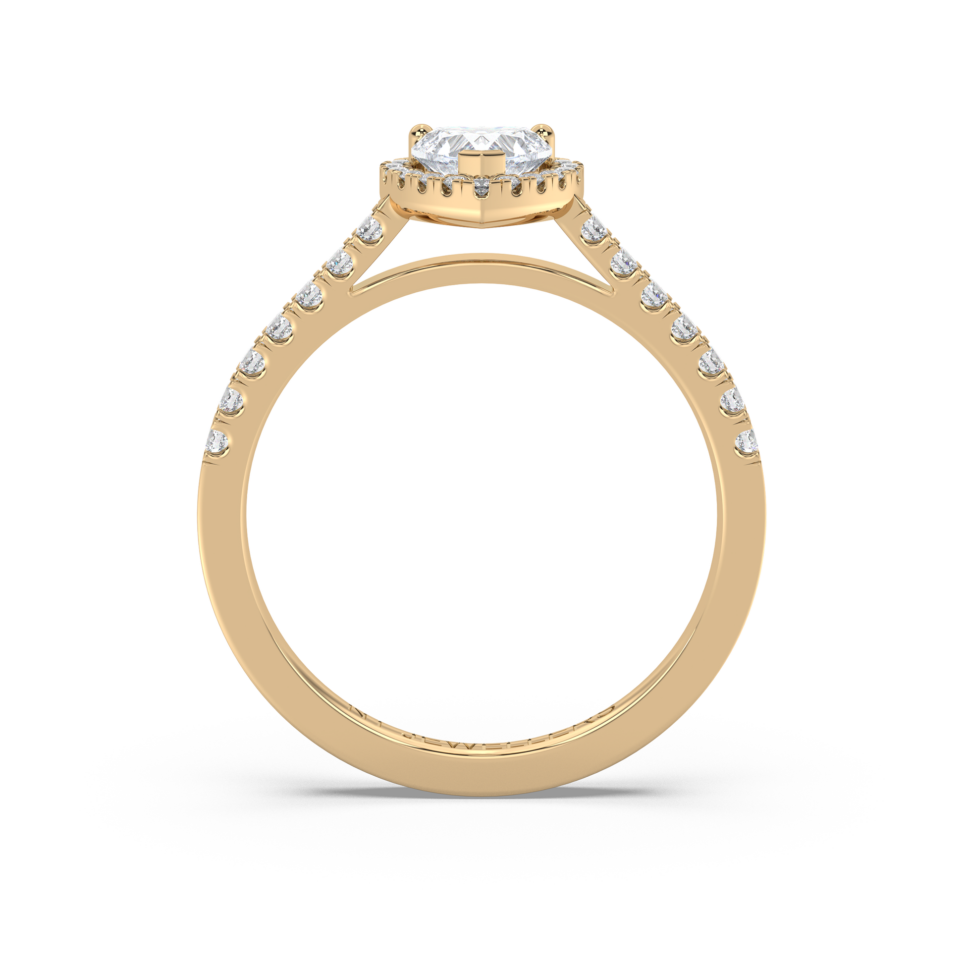 Halo Ring Heart Luxe - NT JEWELLERS