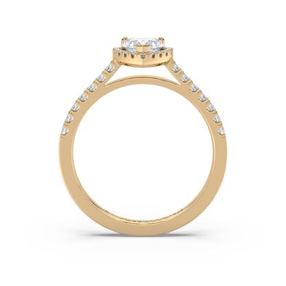 Halo Ring Heart Luxe - NT JEWELLERS