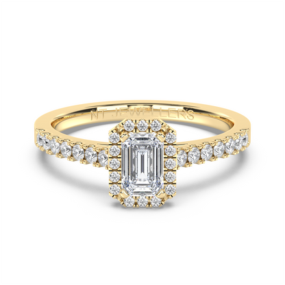 Halo Ring Emerald Luxe - NT JEWELLERS