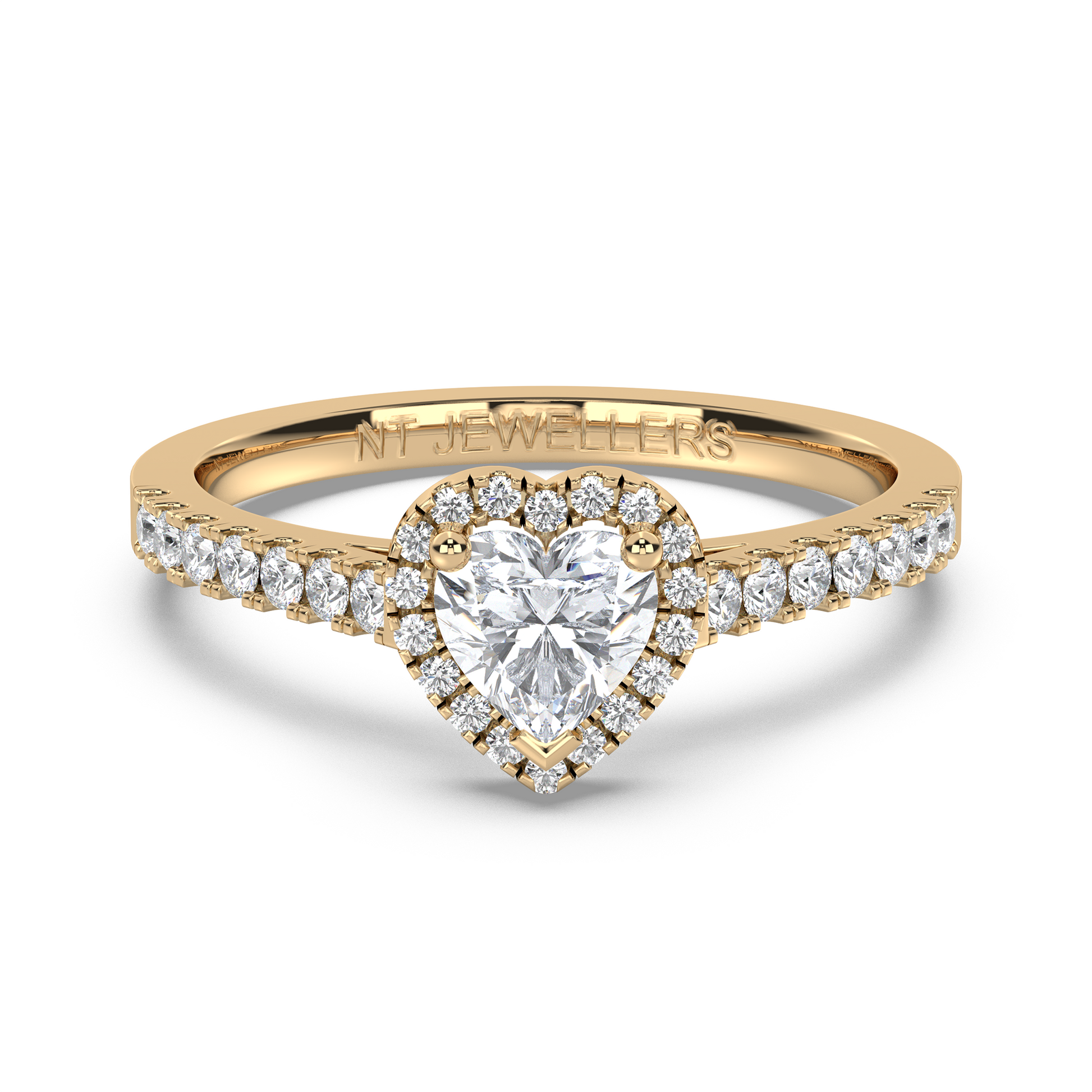 Halo Ring Heart Luxe - NT JEWELLERS