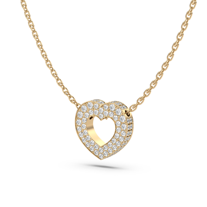 Pavé Heart Necklace - NT JEWELLERS