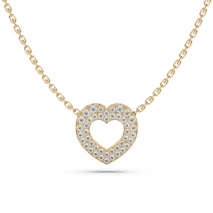Pavé Heart Necklace - NT JEWELLERS